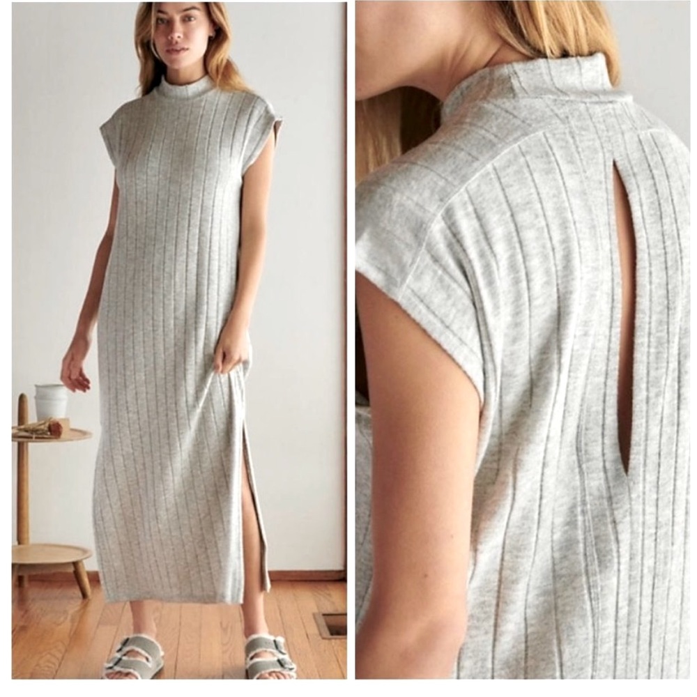 Anthropologie Saturday Sunday Elisabeth Maxi Dress Gray Size XS